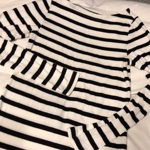 Black and white striped top- super soft!